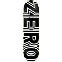 Tabla de monopatín Zero Skateboards Bold 7.75" x 31.1". WB:13.88. Color: Negro/ Blanco. (Unidad)