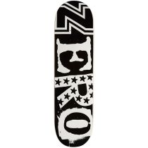 Tabla de monopatin Zero skateboards Legacy Ramson 8.25". Color: Negr/ Blanco. (Unidad).