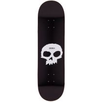 Tabla de monopatín Zero skateboards Single skull 8.25" Color: Black/ White