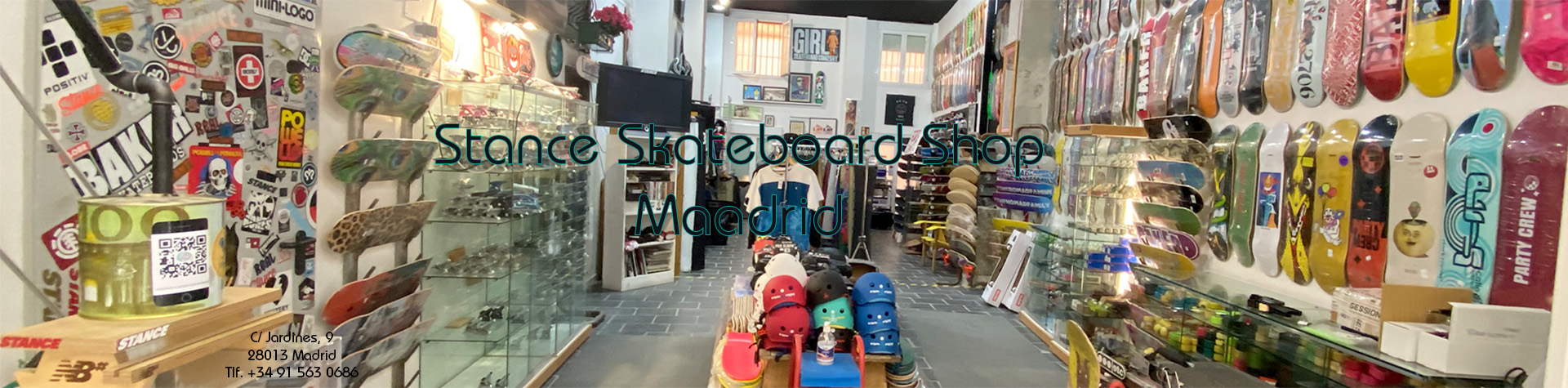 Vista de la tienda de skate Stance